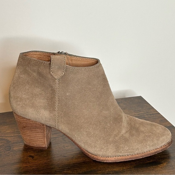 Madewell Shoes - Madewell The Billie Suede Anke Boot Tan Size 9